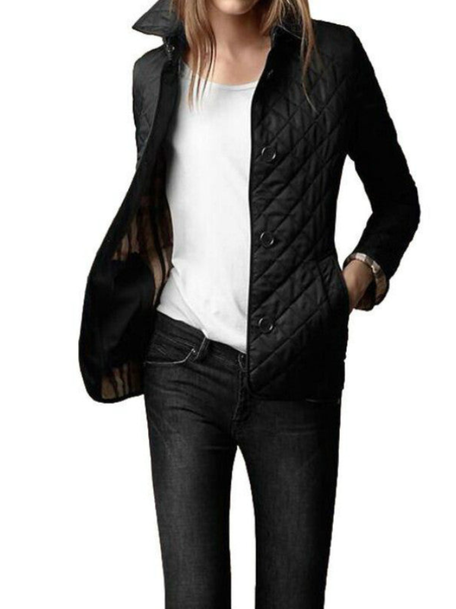 Silk Jacket for Women | Refined Fit | Black1
