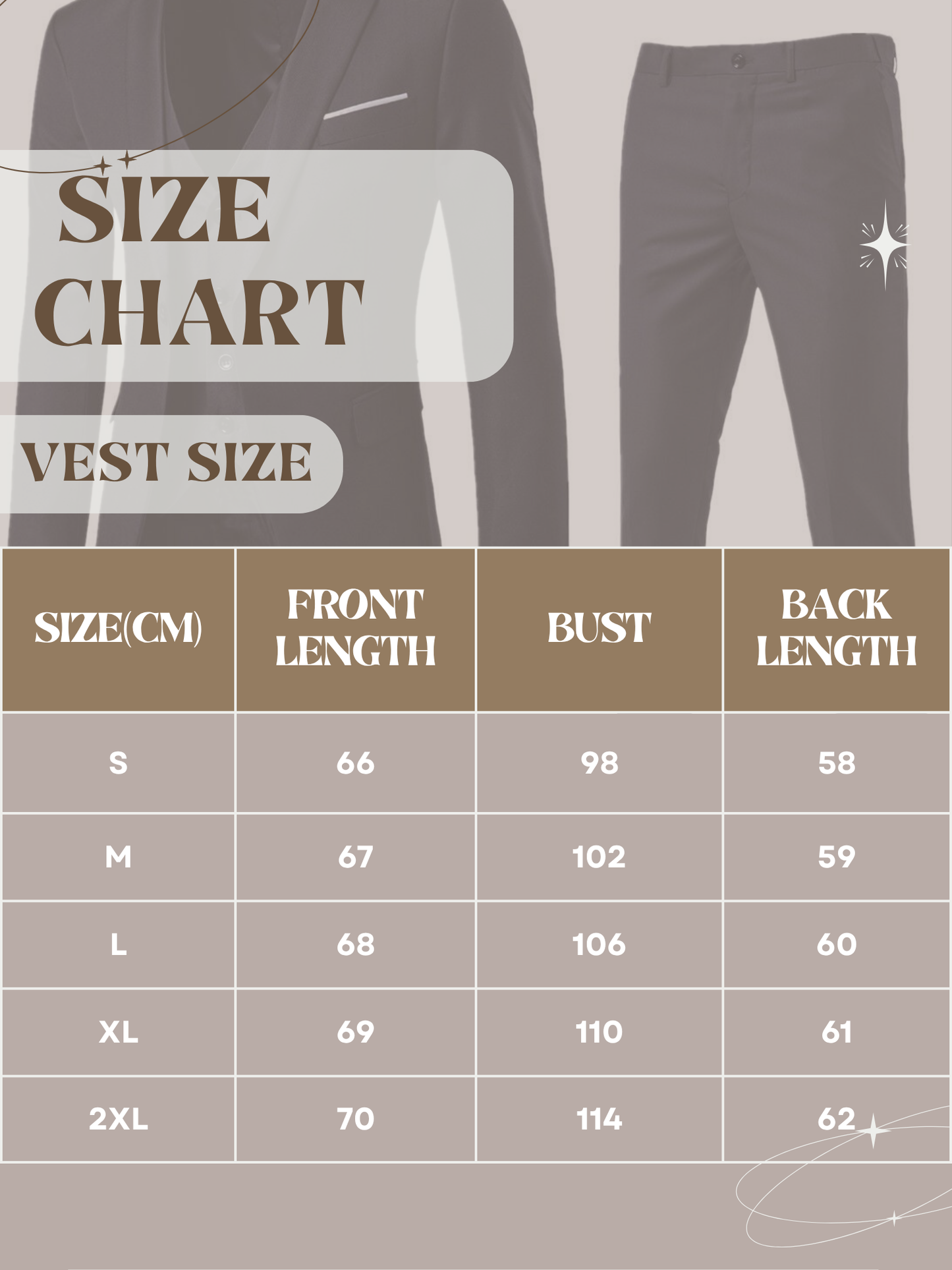 Suit Set for Men, Tailored Fit, 3-Piece | Formal