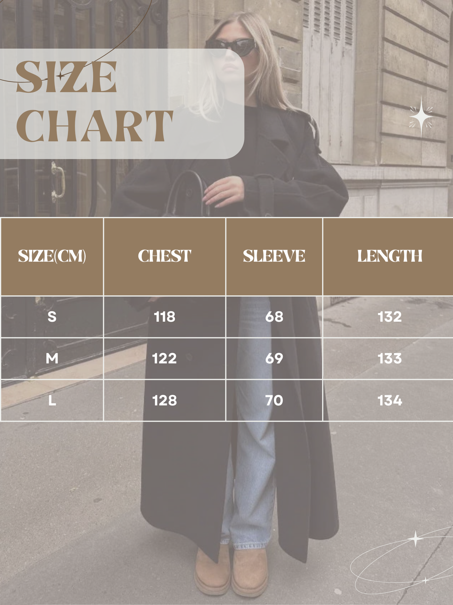 Wool Coat for Women, Oversized Longline | Winter