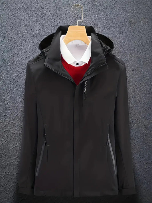 Ski Jacket Hooded Water-Resistant for Women | Winter | Black