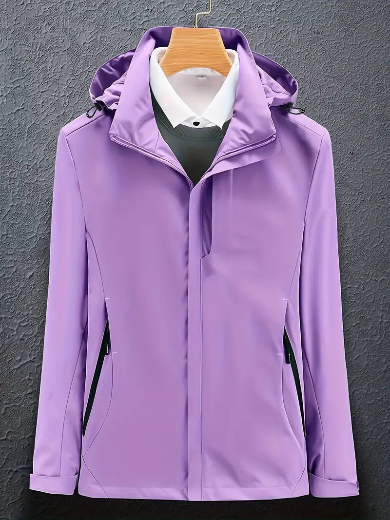 Ski Jacket Hooded Water-Resistant for Women | Winter | Purple