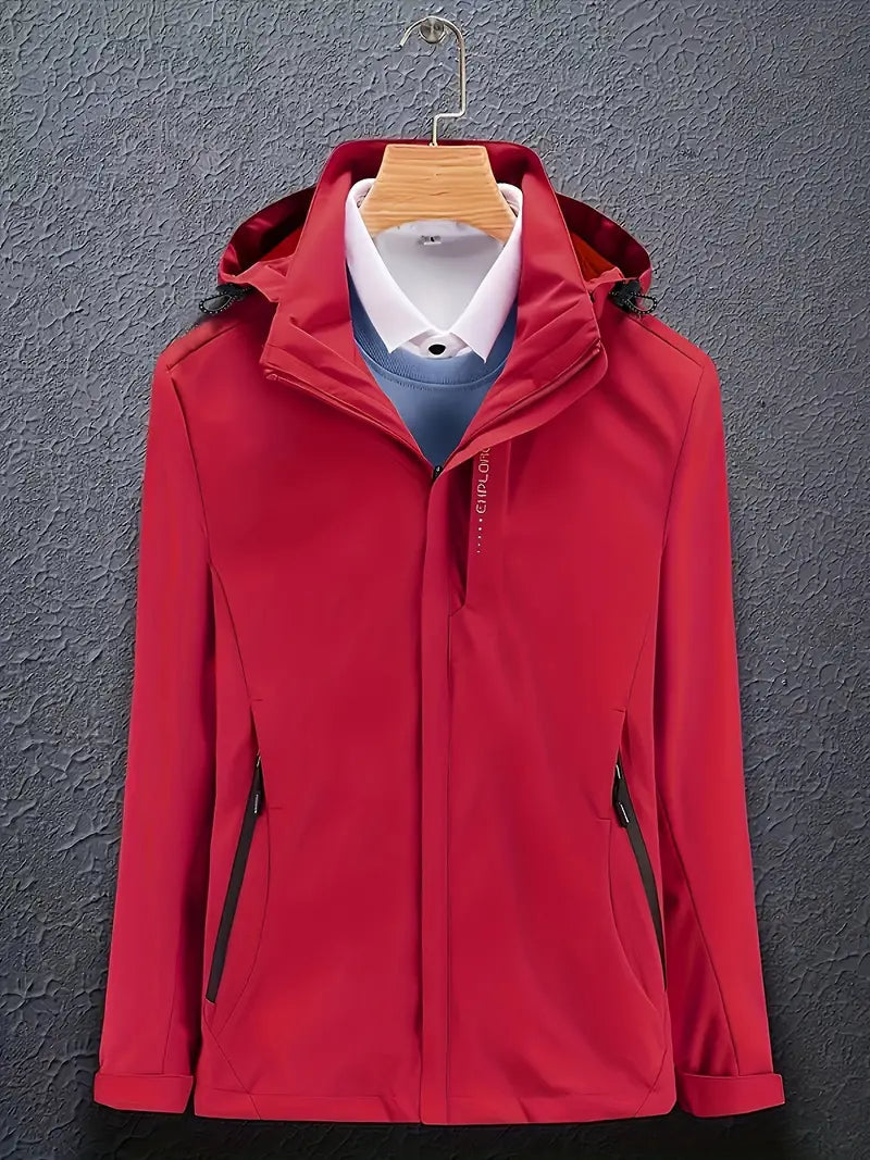 Ski Jacket Hooded Water-Resistant for Women | Winter | Red