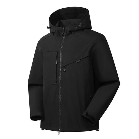 Ski Jacket for Men Hooded Water-Resistant | Winter | Black