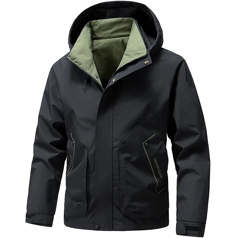 Ski Jacket for Men, Hooded, Water-Resistant | Winter | Black3