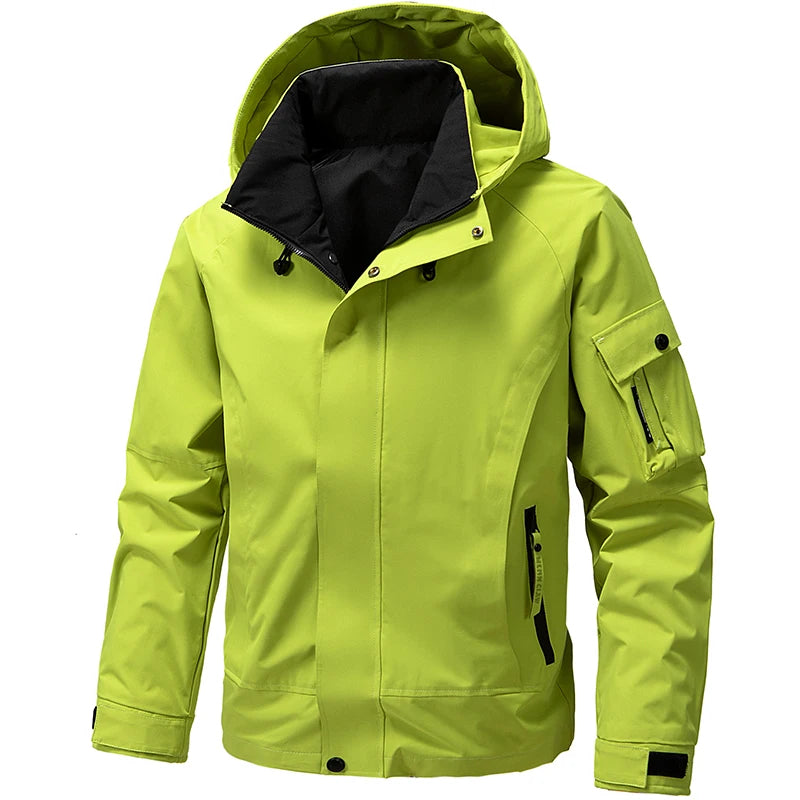 Ski Jacket for Men, Hooded, Water-Resistant | Winter | Green2