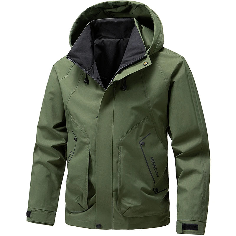 Ski Jacket for Men, Hooded, Water-Resistant | Winter | Green3