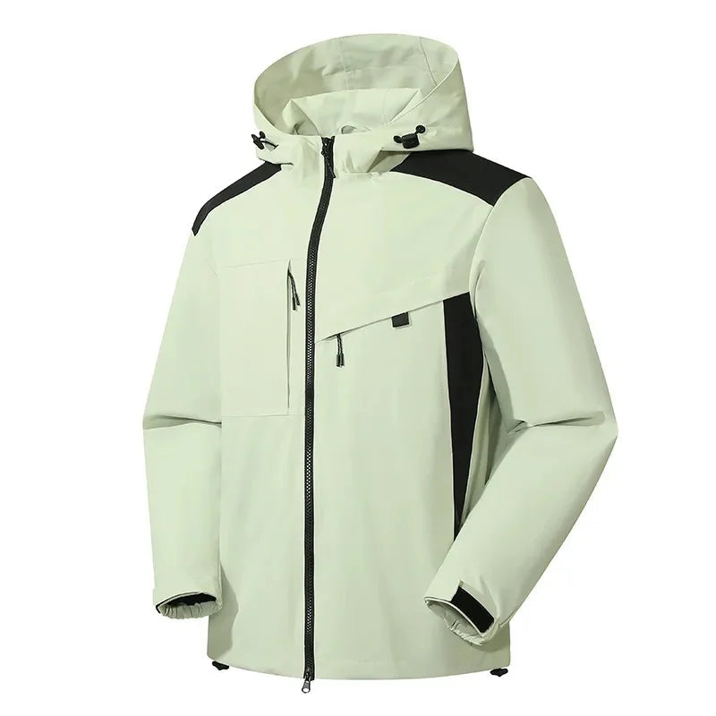 Ski Jacket for Men Hooded Water-Resistant | Winter | Ivory