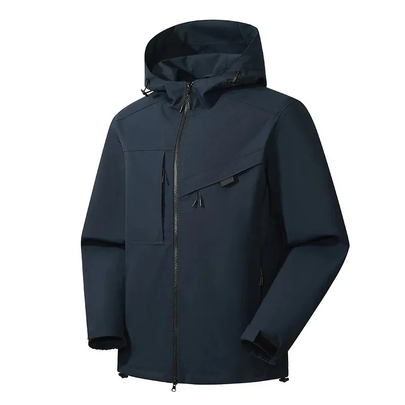 Ski Jacket for Men Hooded Water-Resistant | Winter | Navy blue