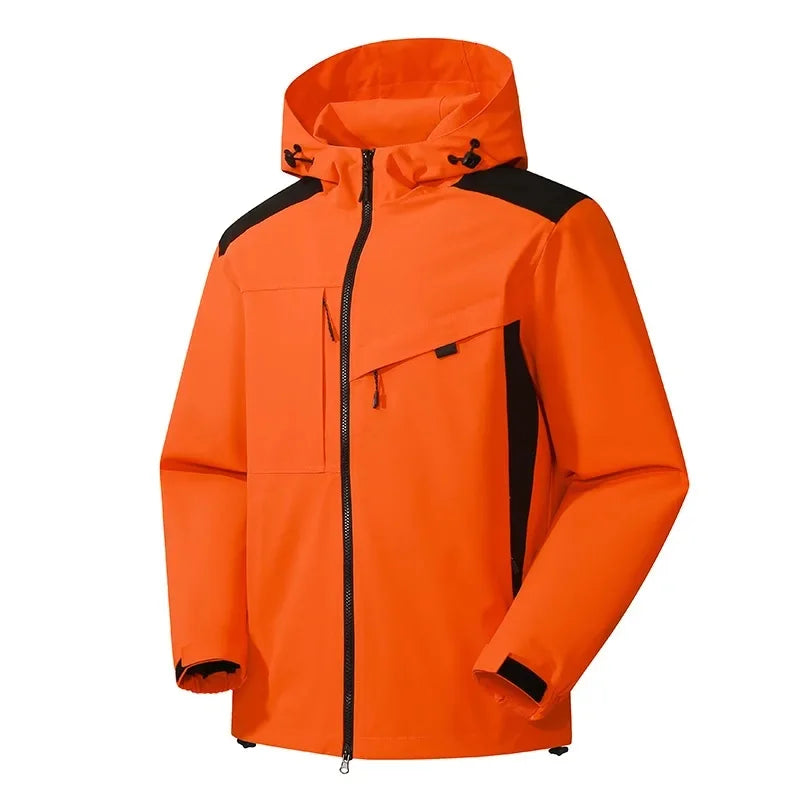 Ski Jacket for Men Hooded Water-Resistant | Winter | Orange