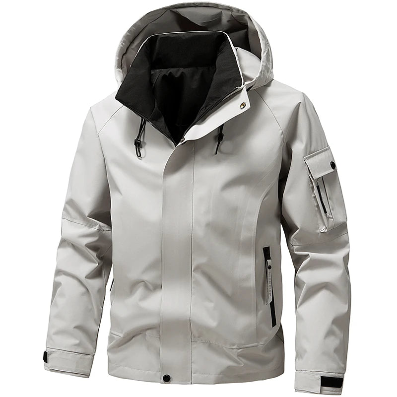 Ski Jacket for Men, Hooded, Water-Resistant | Winter | White2