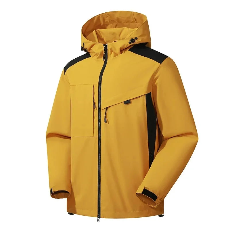 Ski Jacket for Men Hooded Water-Resistant | Winter | Yellow