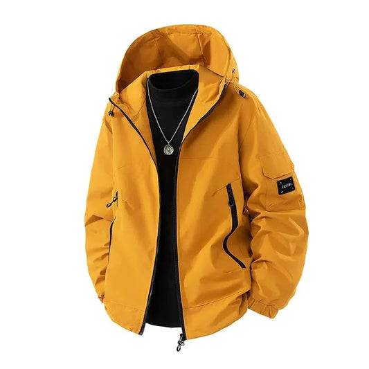 Ski Jacket for Men Hooded Water-Resistant | Winter | Yellow 1