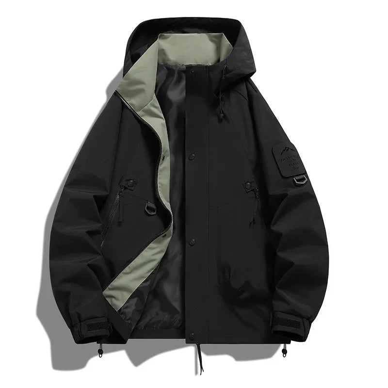 Ski Jacket for Men | Hooded, Wind-Resistant | black