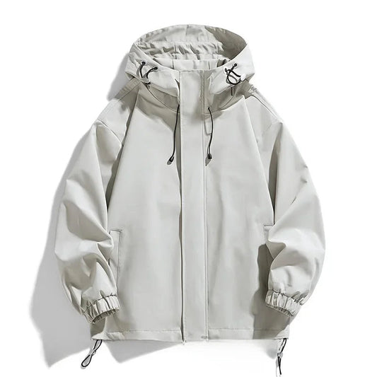 Ski Jacket for Men Oversized Hooded | Winter Feature | Gray