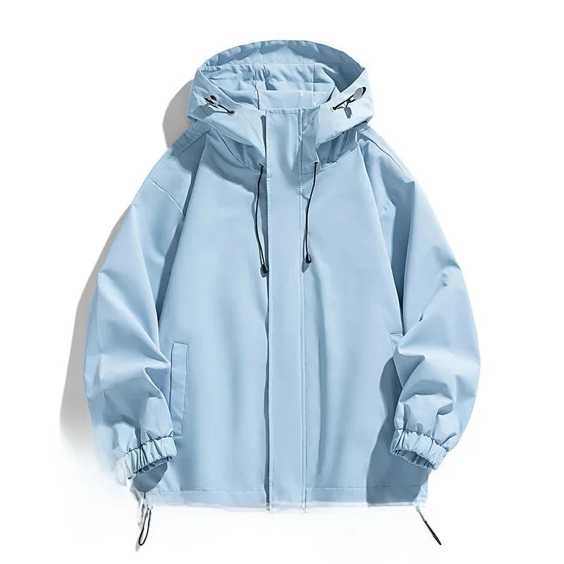 Ski Jacket for Men Oversized Hooded | Winter Feature | Light Blue1