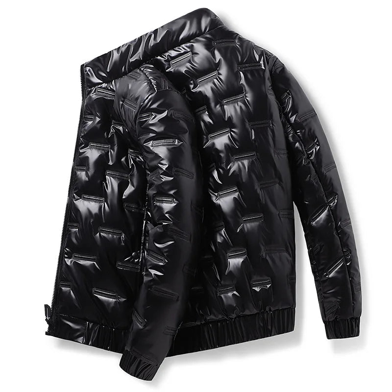 Ski Jacket for Men Water-Resistant Cape Design | Winter | Black