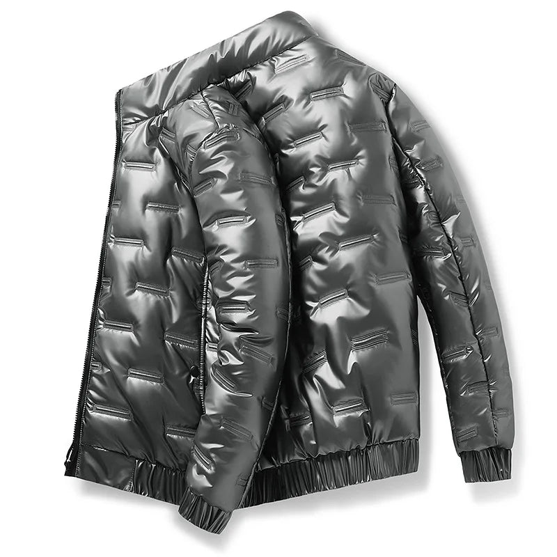 Ski Jacket for Men Water-Resistant Cape Design | Winter | Silver