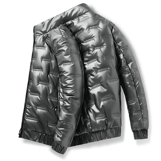 Ski Jacket for Men Water-Resistant Cape Design | Winter | Silver