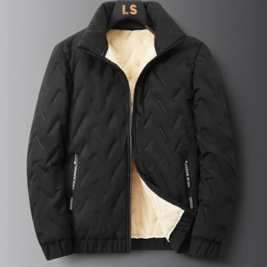 Ski Jacket for Men | Wind-Resistant, Classic Design | Winter | Black