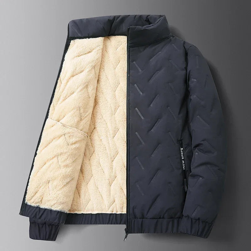 Ski Jacket for Men | Wind-Resistant, Classic Design | Winter | Gray1