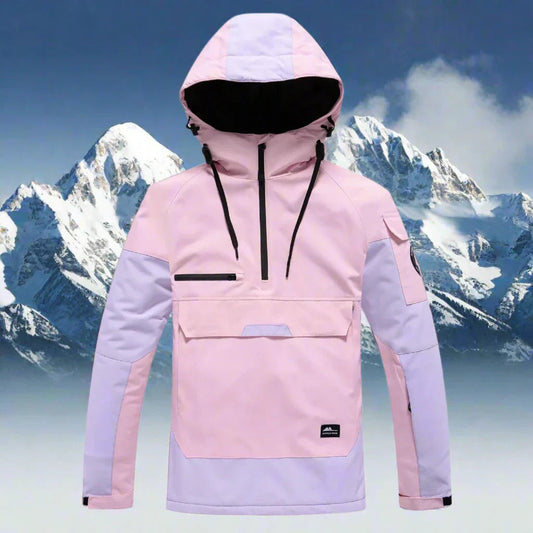 Ski Jacket for Men & Women | Water-Resistant | Pink
