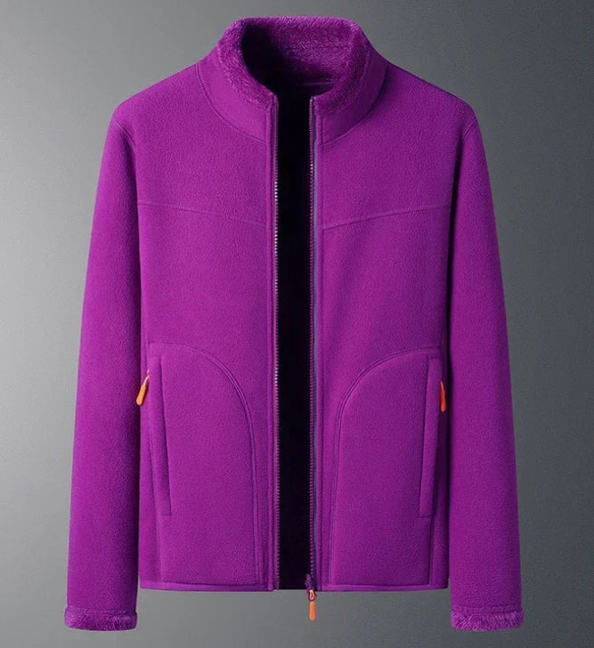 Ski Jacket for Women, High Collar, Water-Resistant | Winter | Dark Purple