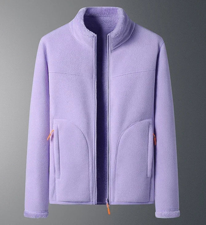 Ski Jacket for Women, High Collar, Water-Resistant | Winter | Light Purple