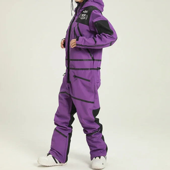Ski Overall for Women | Water-Resistant with Hood 4