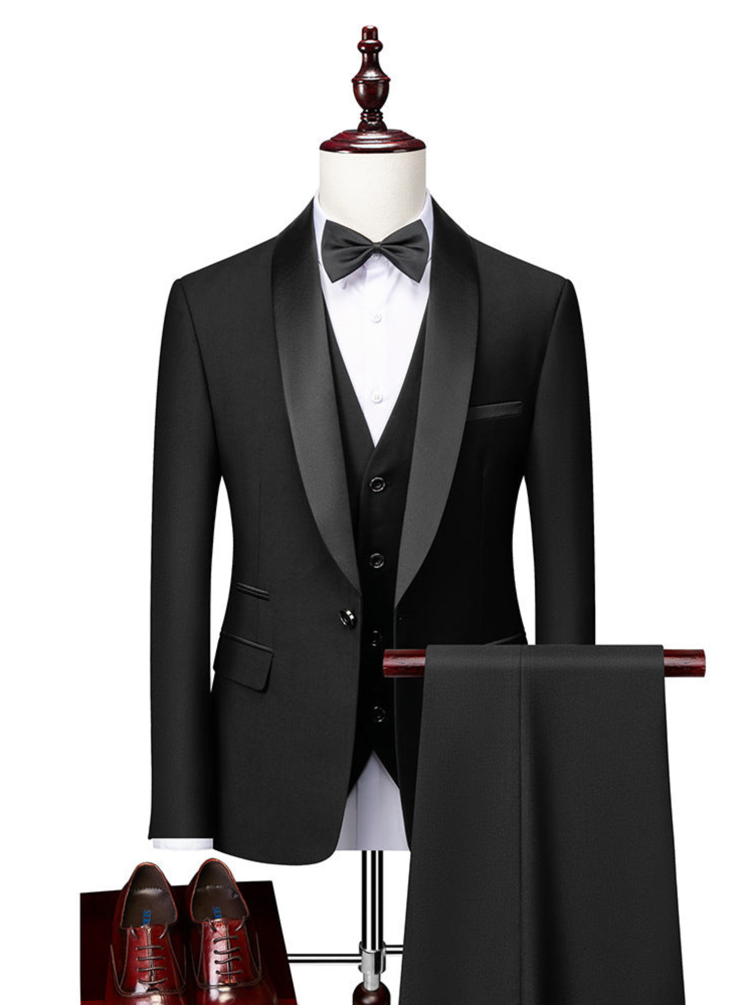 Slim Fit Suit Set for Men | Elegant Design | Black