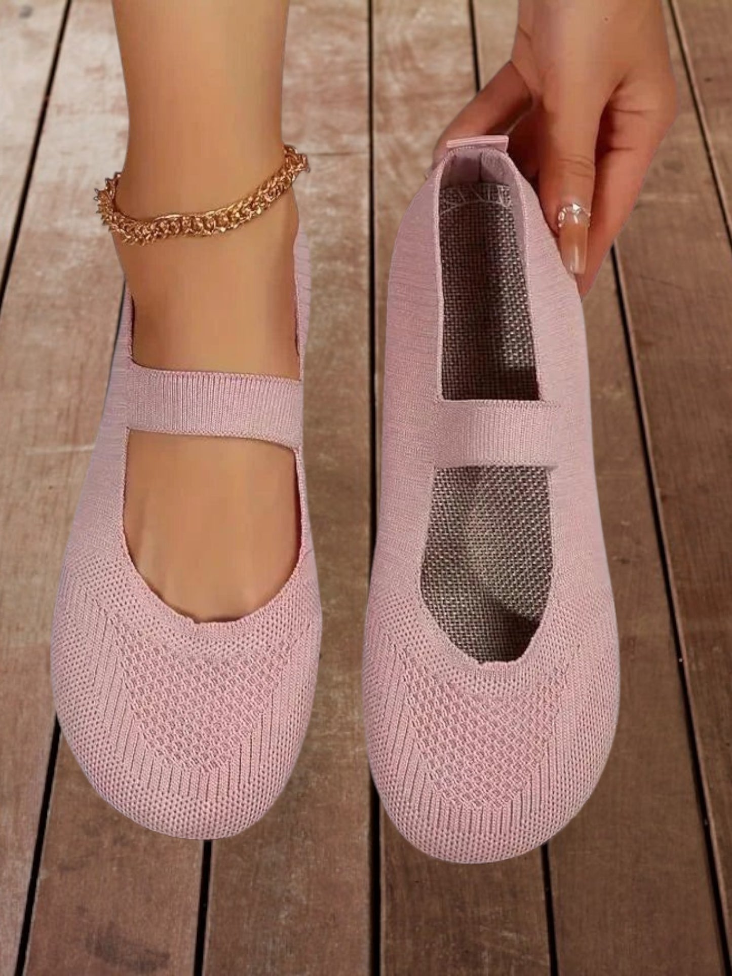 Slip-On Women's Shoes with Cushioned Insole and Non-Slip Sole | Pink
