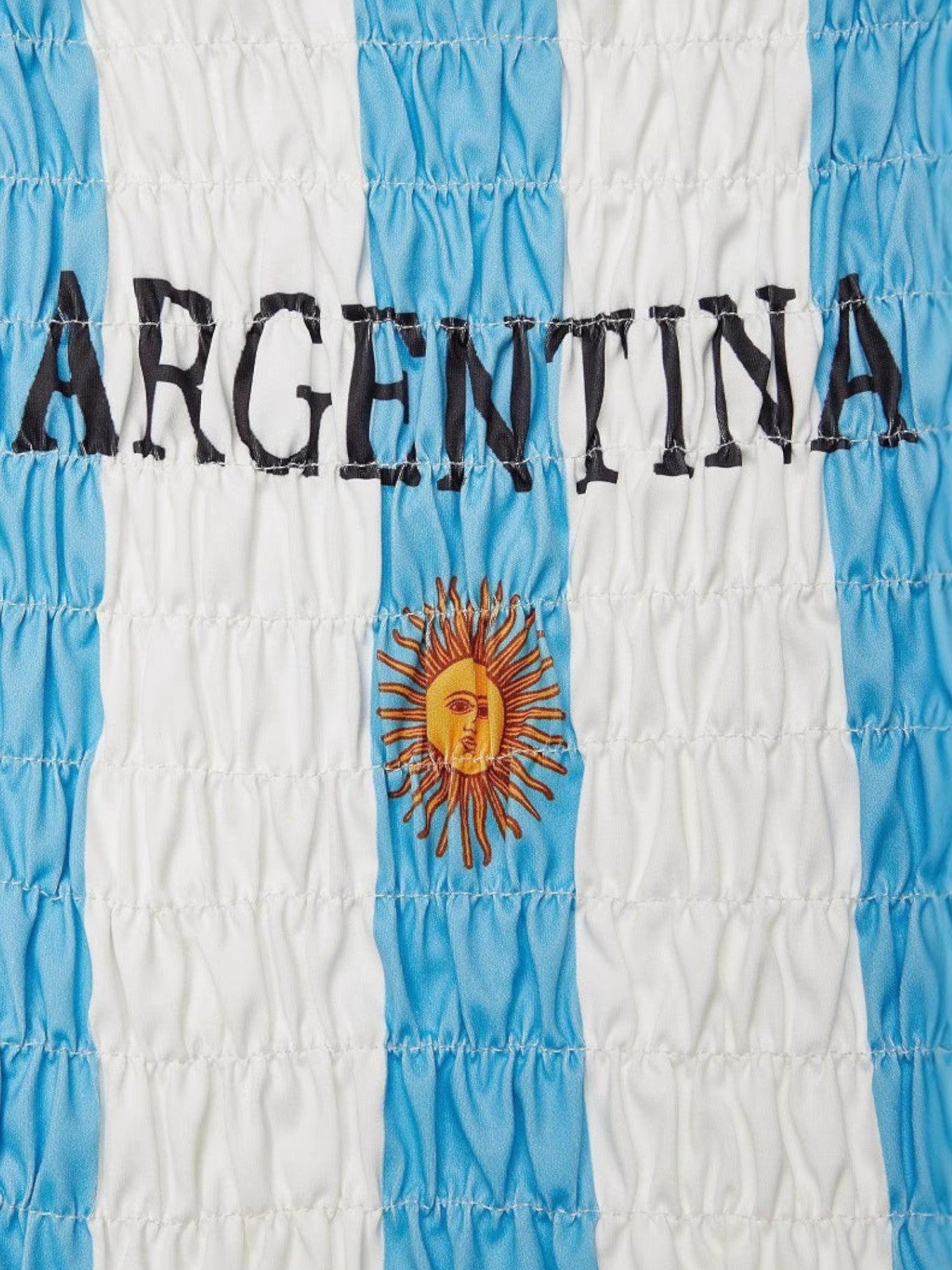 Sofia | Stylish Women's T-Shirt with Breathable Cotton Blend and Argentine-Inspired Print | Blue White 3