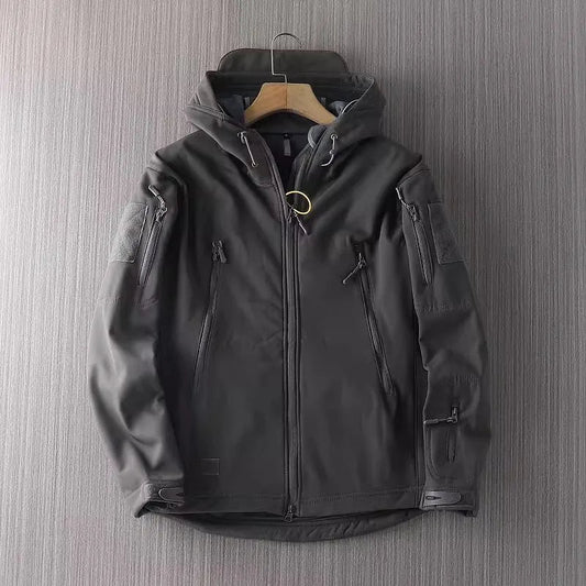 Softshell Jacket for Men | Water-Resistant, Hooded | 0