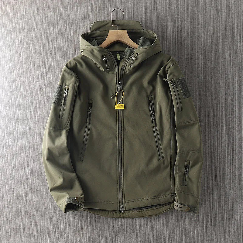 Softshell Jacket for Men | Water-Resistant, Hooded | 1