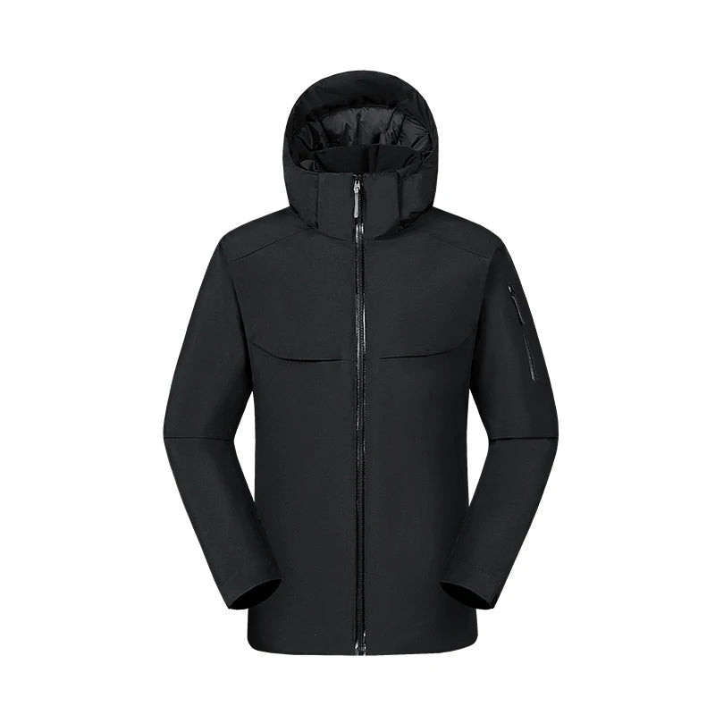 Softshell Lightweight Jacket for Men | Hooded | Black