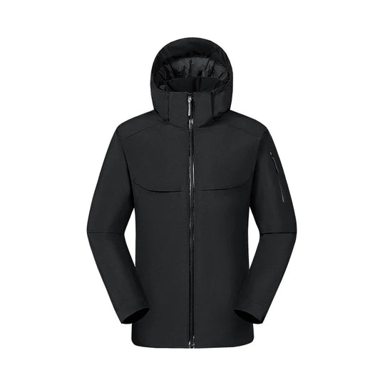 Softshell Lightweight Jacket for Men | Hooded | Black