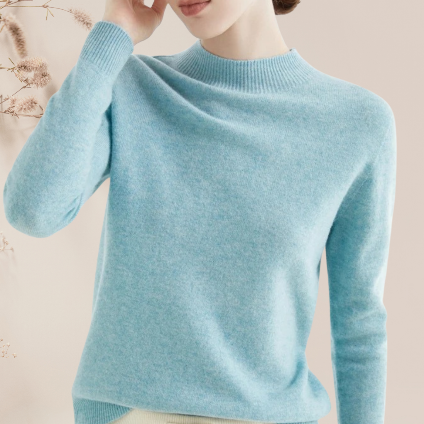 Sweater for Women - Soft, Lightweight Knit Pullover with Timeless Design | Jacquard green