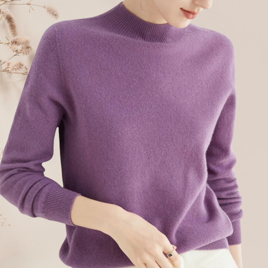 Sweater for Women - Soft, Lightweight Knit Pullover with Timeless Design | Purple