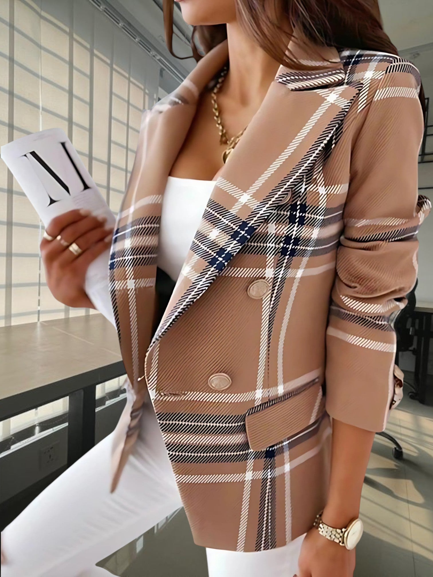 Tailored Blazer | Double button closure 0