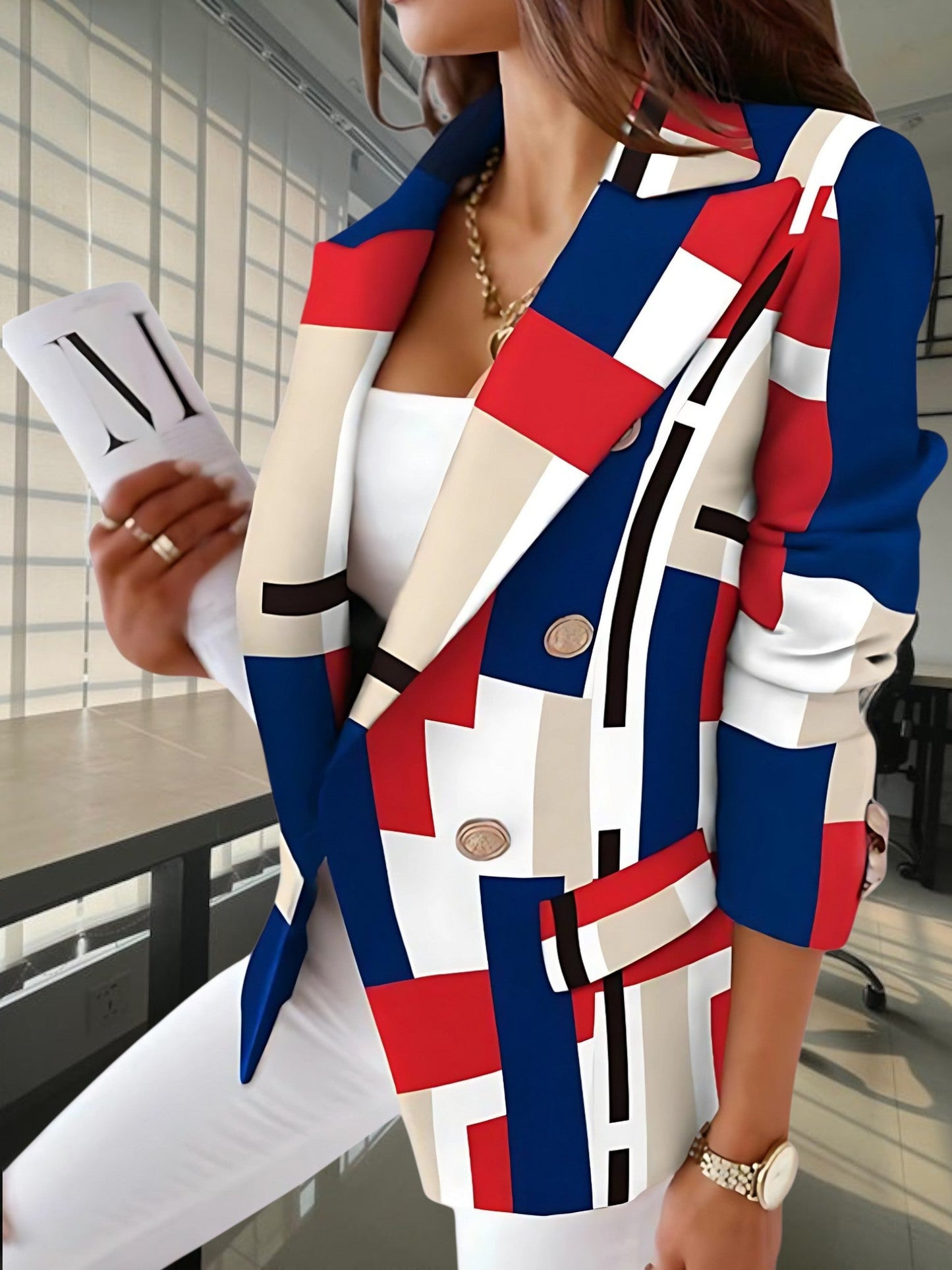 Tailored Blazer | Double button closure 4