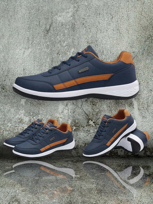 Theodore | Stylish Orthopedic Sneakers with Water Resistant Design and Ergonomic Support | Blue