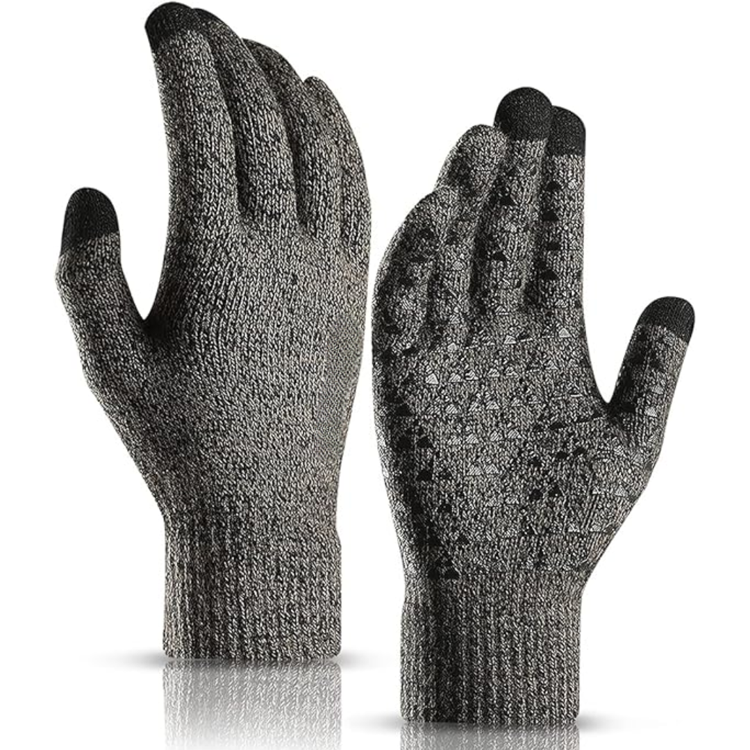 Thermal Gloves for Men & Women | Touchscreen Compatible | Gray