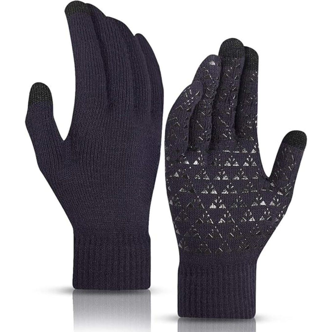 Thermal Gloves for Men & Women | Touchscreen Compatible | Navy Blue