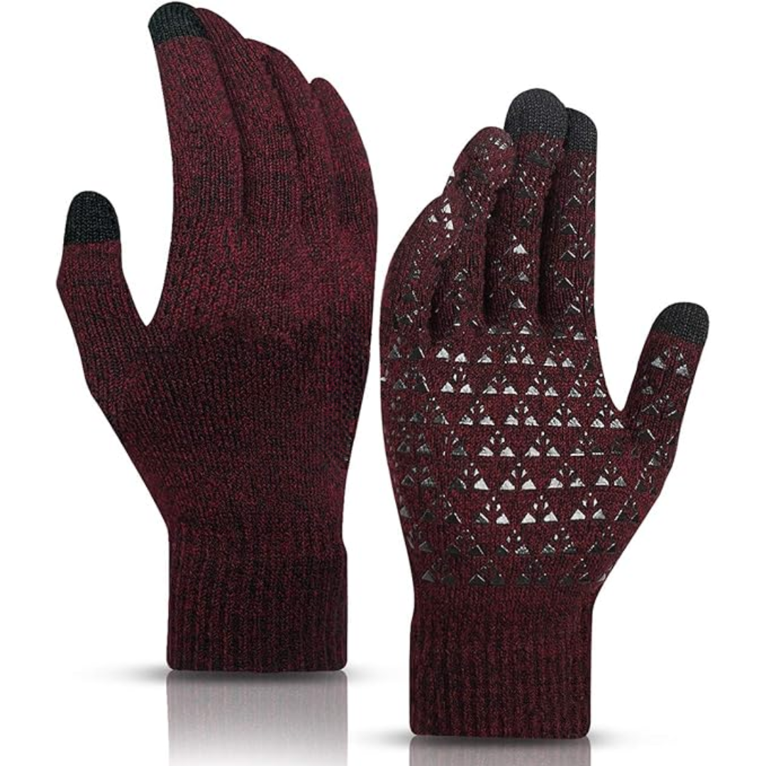 Thermal Gloves for Men & Women | Touchscreen Compatible | Red