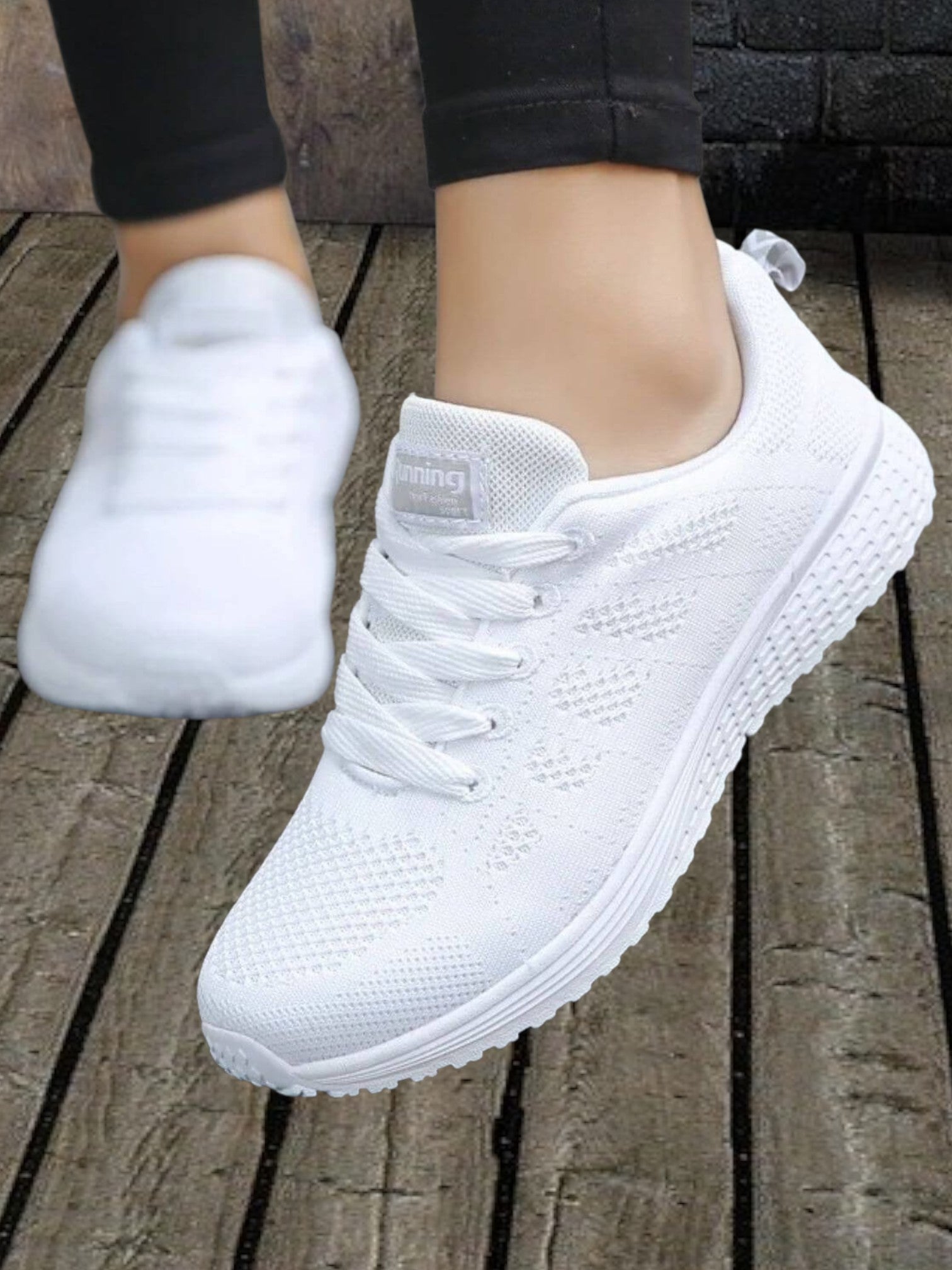 Thora | Women's Orthopedic Sneakers with Shock-Absorbing Sole for Comfort and Stability | White
