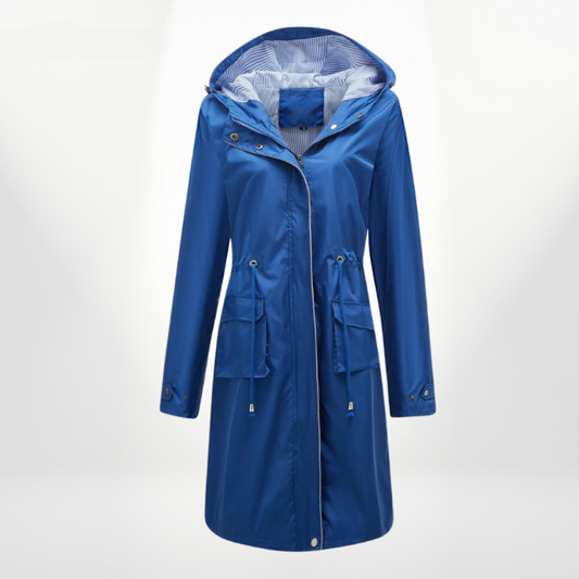 Trench Coat Women | Waterproof, Hooded | Over-Knee Length 0