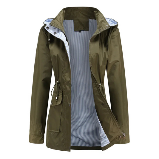 Trench Coat for Men | Water-Resistant, Removable Hood | Long Cut 0
