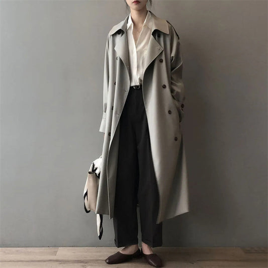 Trench Coat for Men & Women | Water-Resistant, Classic Collar | Long Cut 0