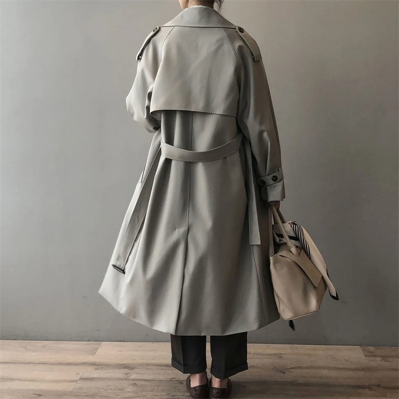 Trench Coat for Men & Women | Water-Resistant, Classic Collar | Long Cut 2
