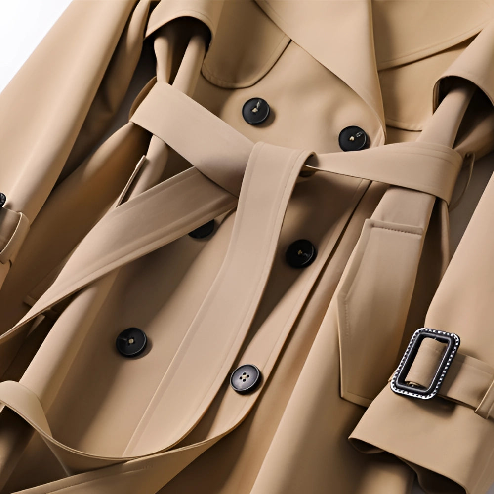 Trench Coat for Women | Double-Breasted | Beige