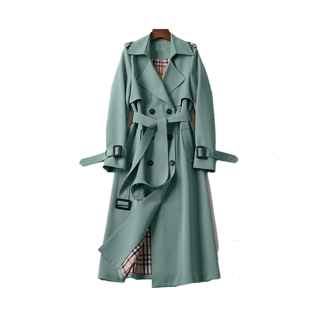 Trench Coat for Women | Double-Breasted | Green